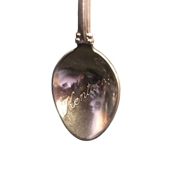 Vintage Kentucky Horse & Jockey Souvenir Spoon Silver Plated - Picture 3 of 4